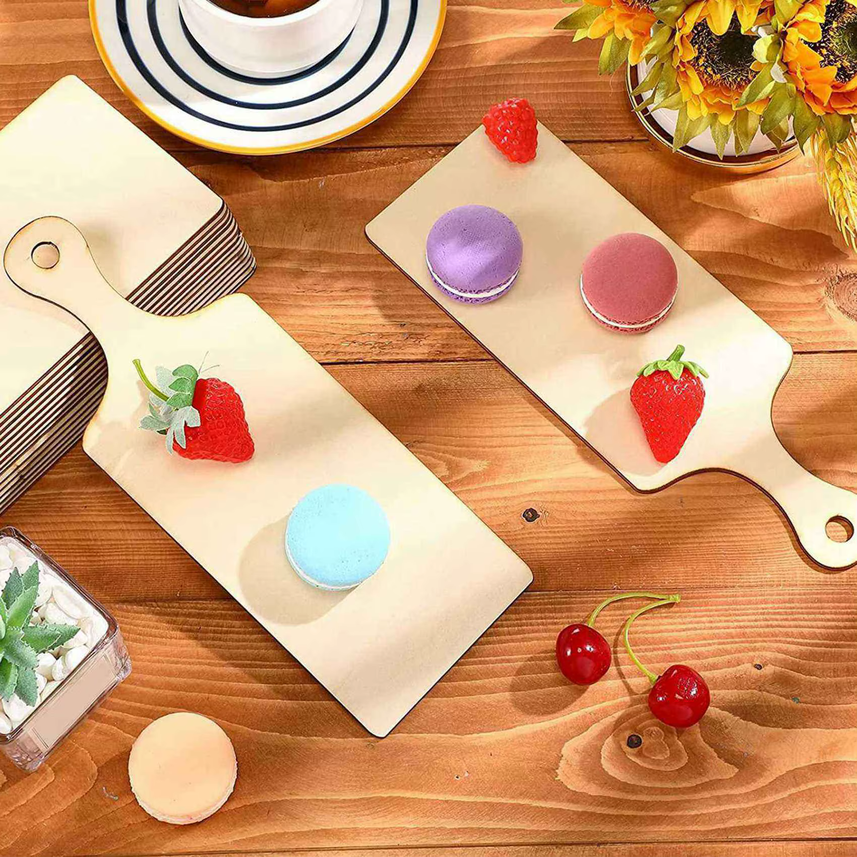 Surface lisse Durable en bois bricolage planche à découper décoration de cuisine outils