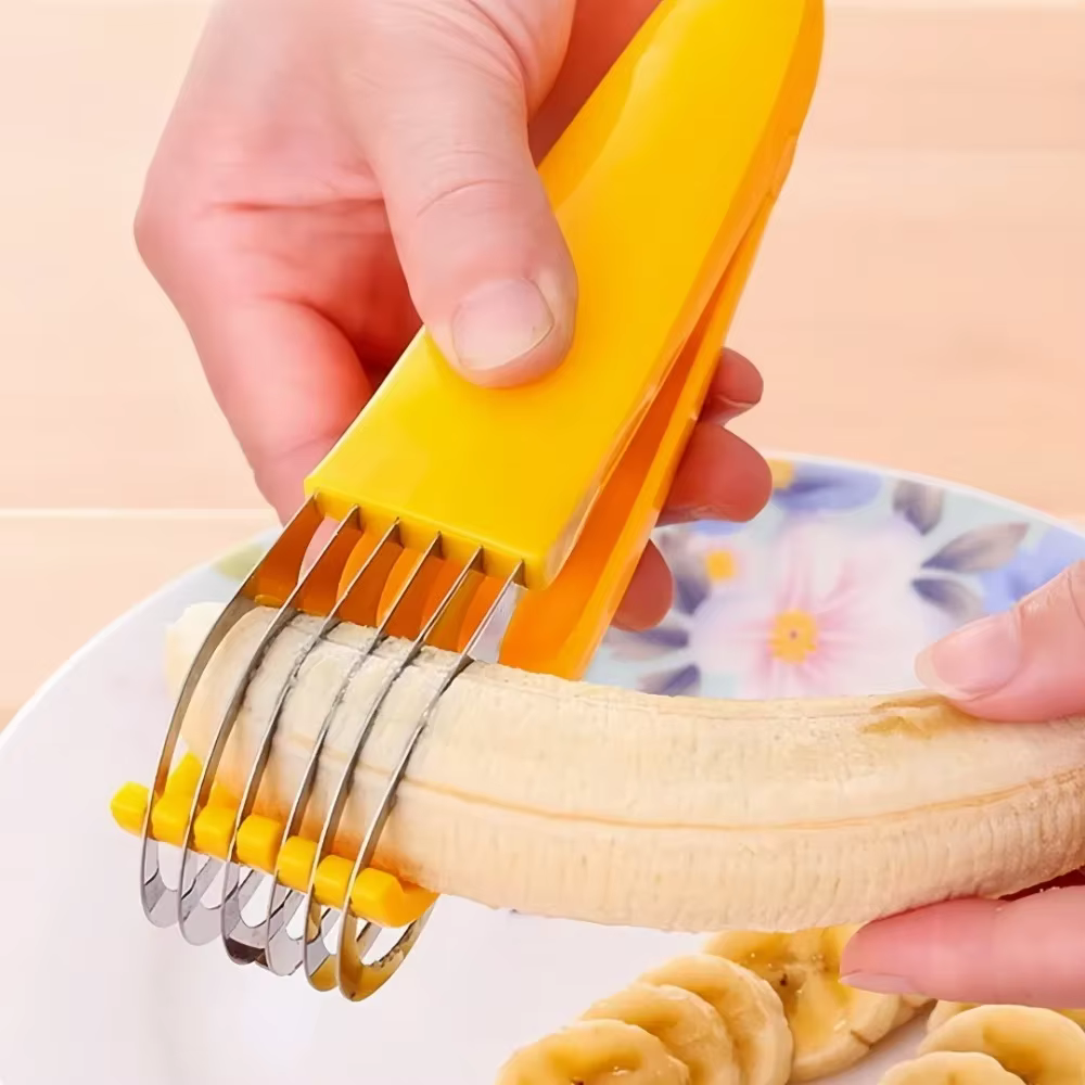 Trancheuse à banane à manche incurvé