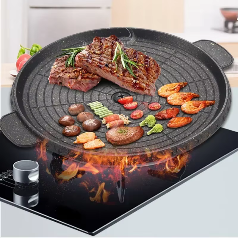 Poêle à gril en pierre Maifan coréenne
