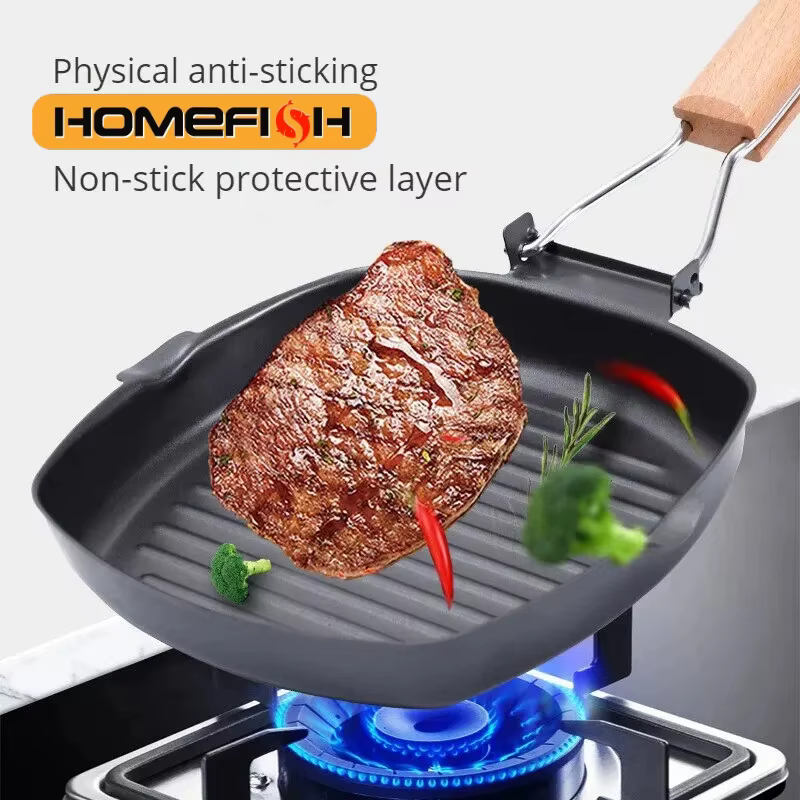 Poêle à gril d'extérieur Portable pliable