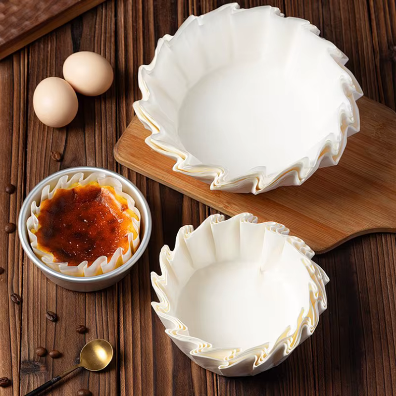 Moule en papier pliable pour gâteau au fromage basque