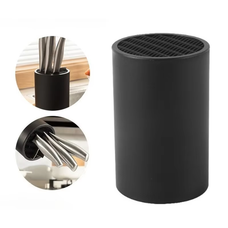 Support de couteau de cuisine en plastique noir