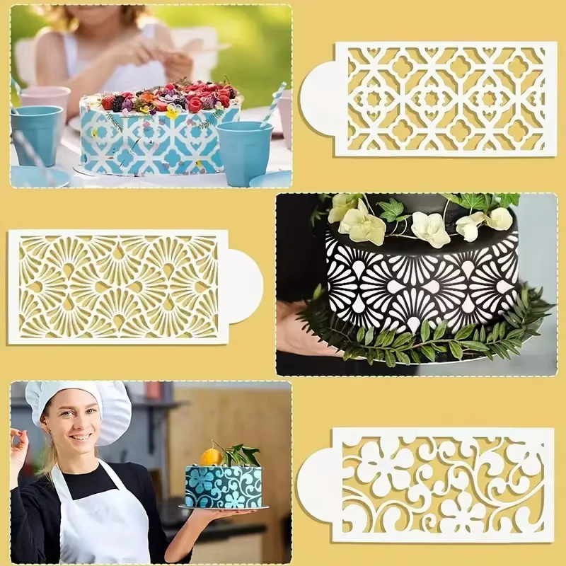 Ensemble de galets à gâteau réutilisables pour la décoration
