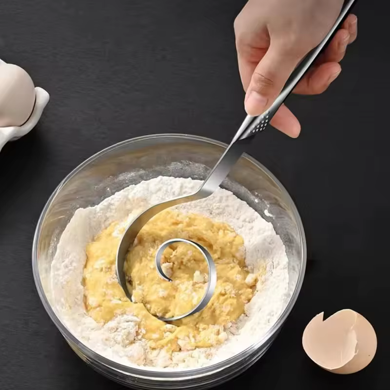 Fouet à pâte sans soudure en acier inoxydable