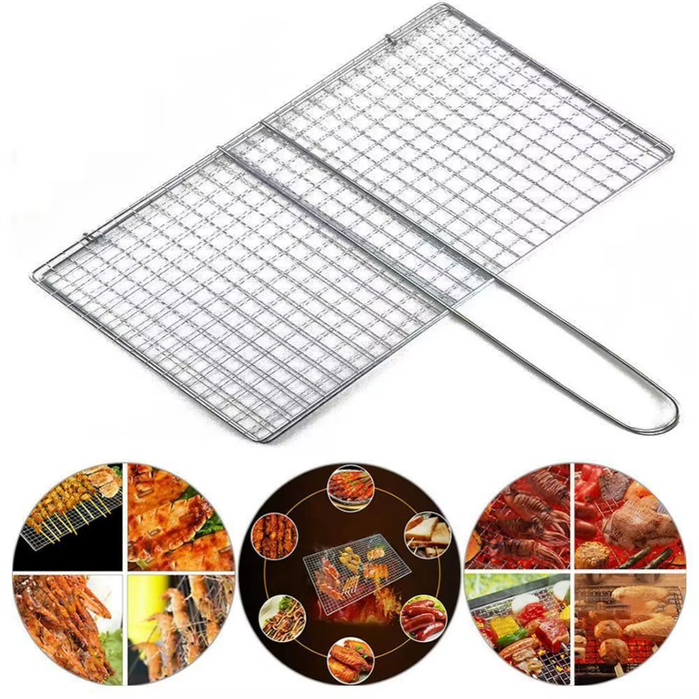 Mir à griller pour barbecue, filet pour steak, viande, poisson, légumes
