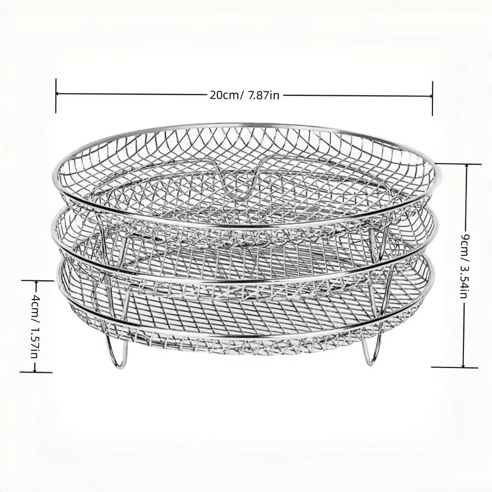 Accessoire pour friteuse à air en acier inoxydable