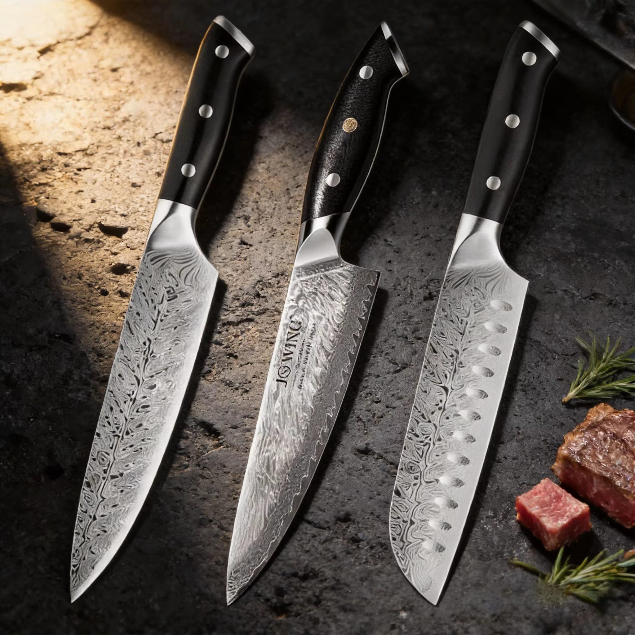 Couteau de cuisine Damas haut de gamme
