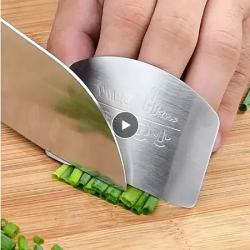 1 pièce Protège-doigts de cuisine en acier inoxydable