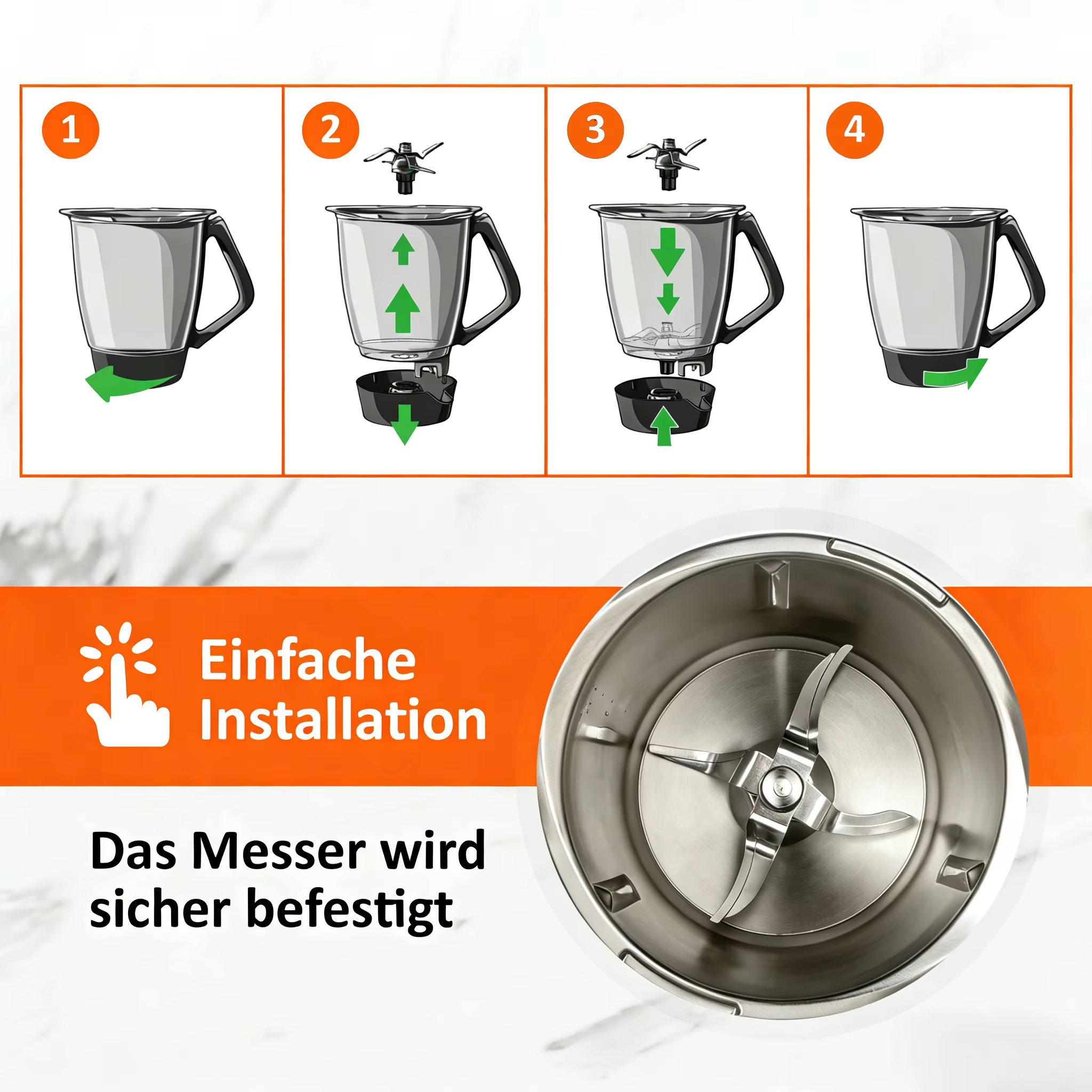Lame de mélangeur de remplacement pour Vorwerk Thermomix TM31-processeur alimentaire couteau à mélanger accessoires de
