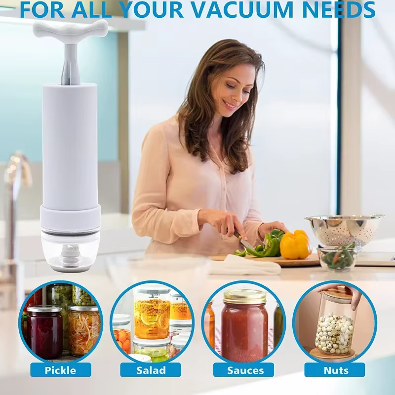 Kit de scellage sous vide portable avec pompe à vide manuelle