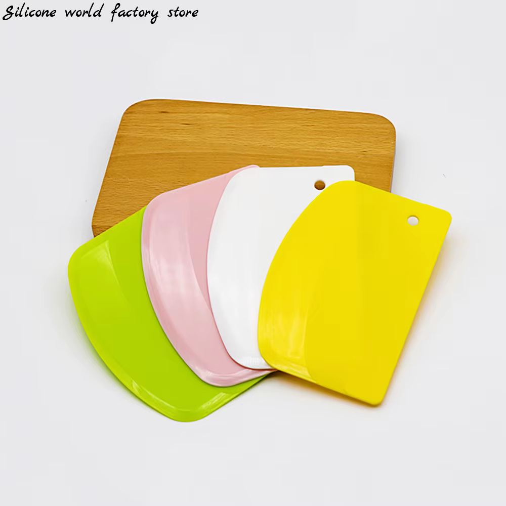 Silicone world 1PC spatule à crème bricolage coupe-pâtisserie Fondant pâte grattoir coupe-gâteau pâtisserie outil de cuisson accessoires de cuisine