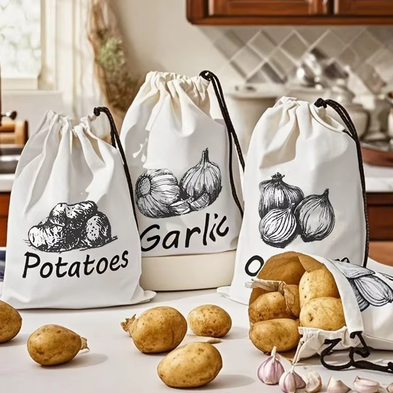 Sac de rangement réutilisable pour pommes de terre