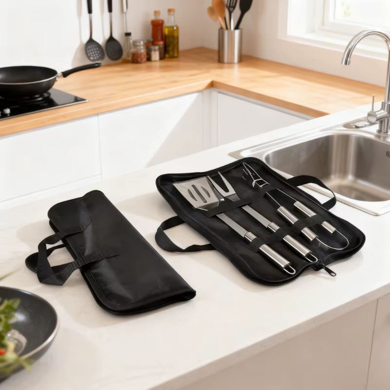 Ensemble d'outils de Barbecue de Camping en acier inoxydable