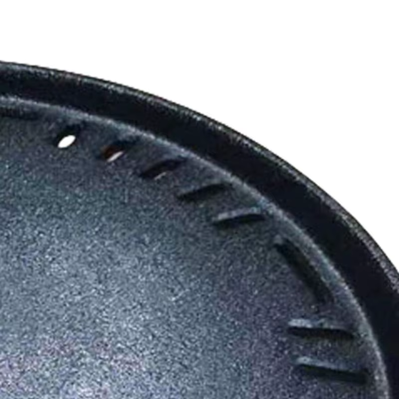 Plaque barbecue perforée en fer conception coréenne casserole multipurposée Rétention chaleur D2rd