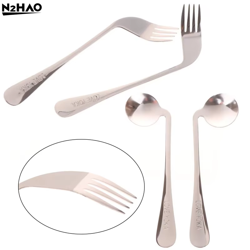 Ustensile cuillère incurvée fourchette Simple couverts incurvés