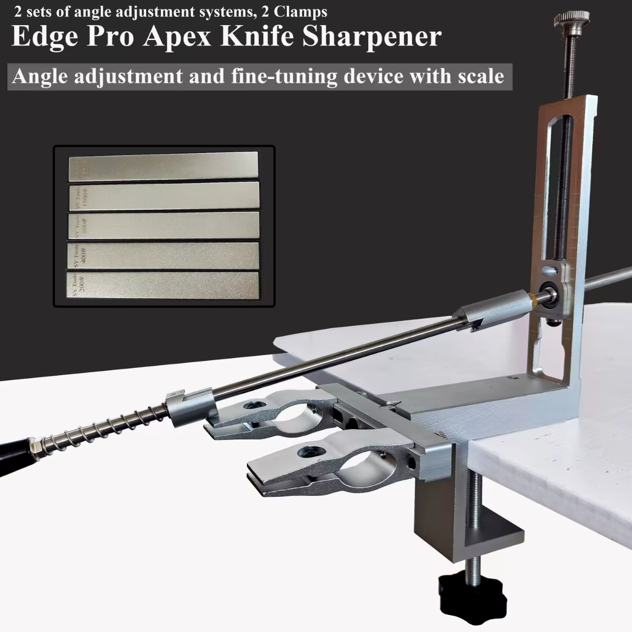 Affûteur de couteaux d'angle Apex