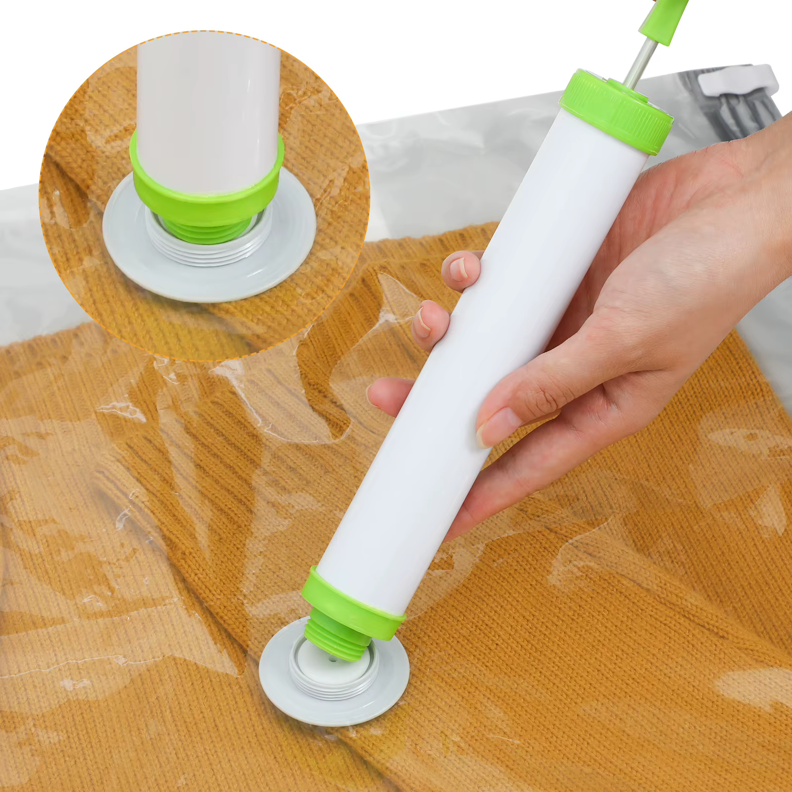 Pompe à vide d'air manuelle en plastique