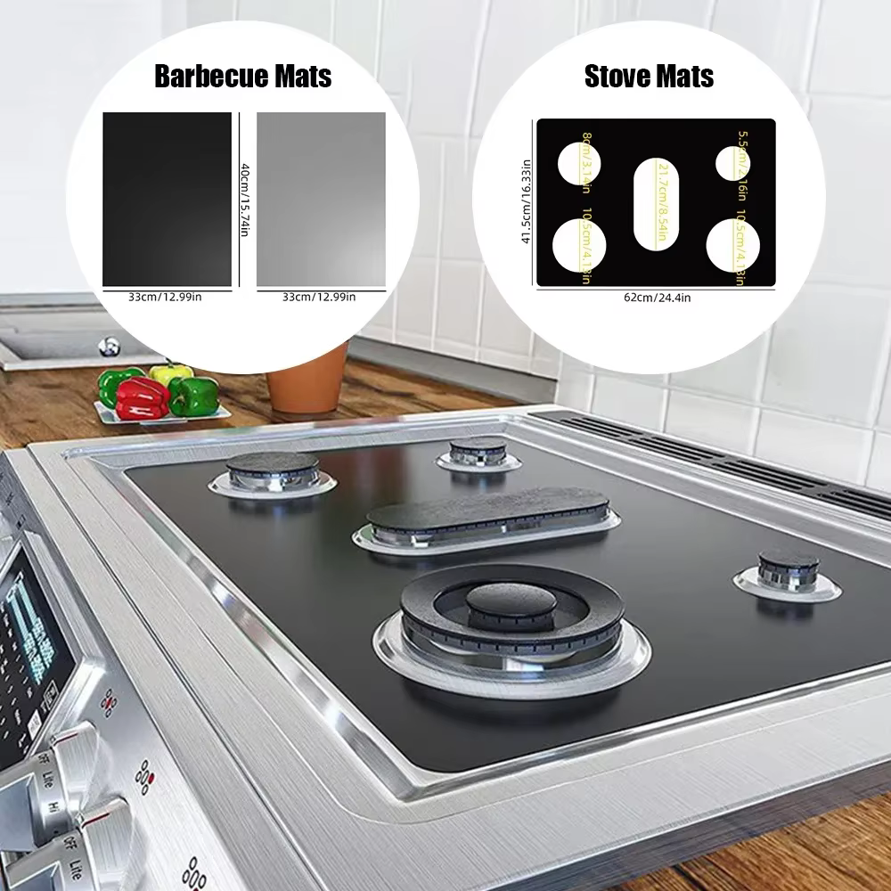 Polymères lavables résistants à la chaleur pour cuisinière à gaz