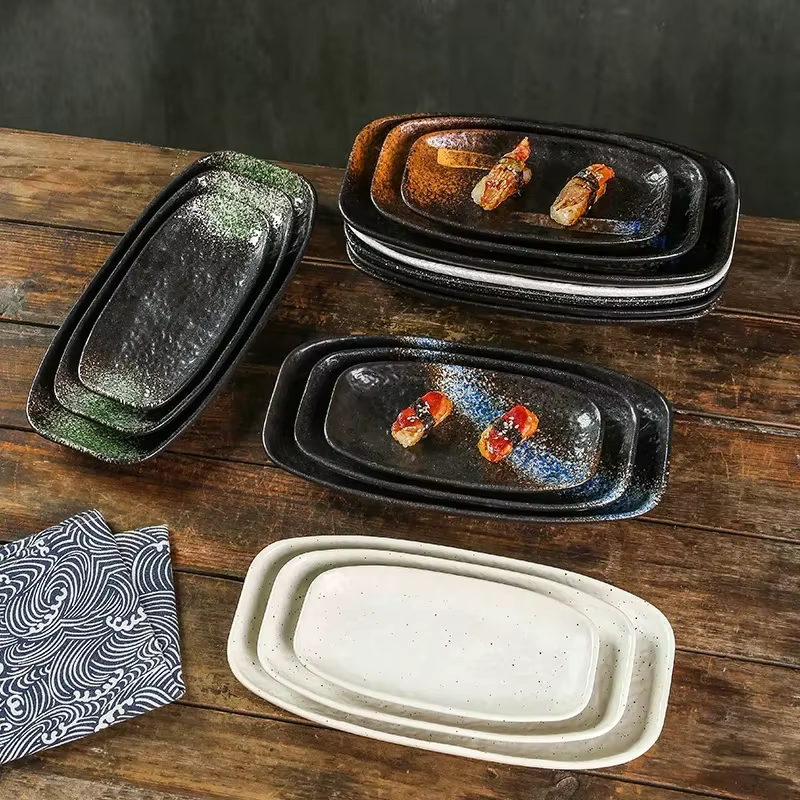 Assiette à sushi en céramique