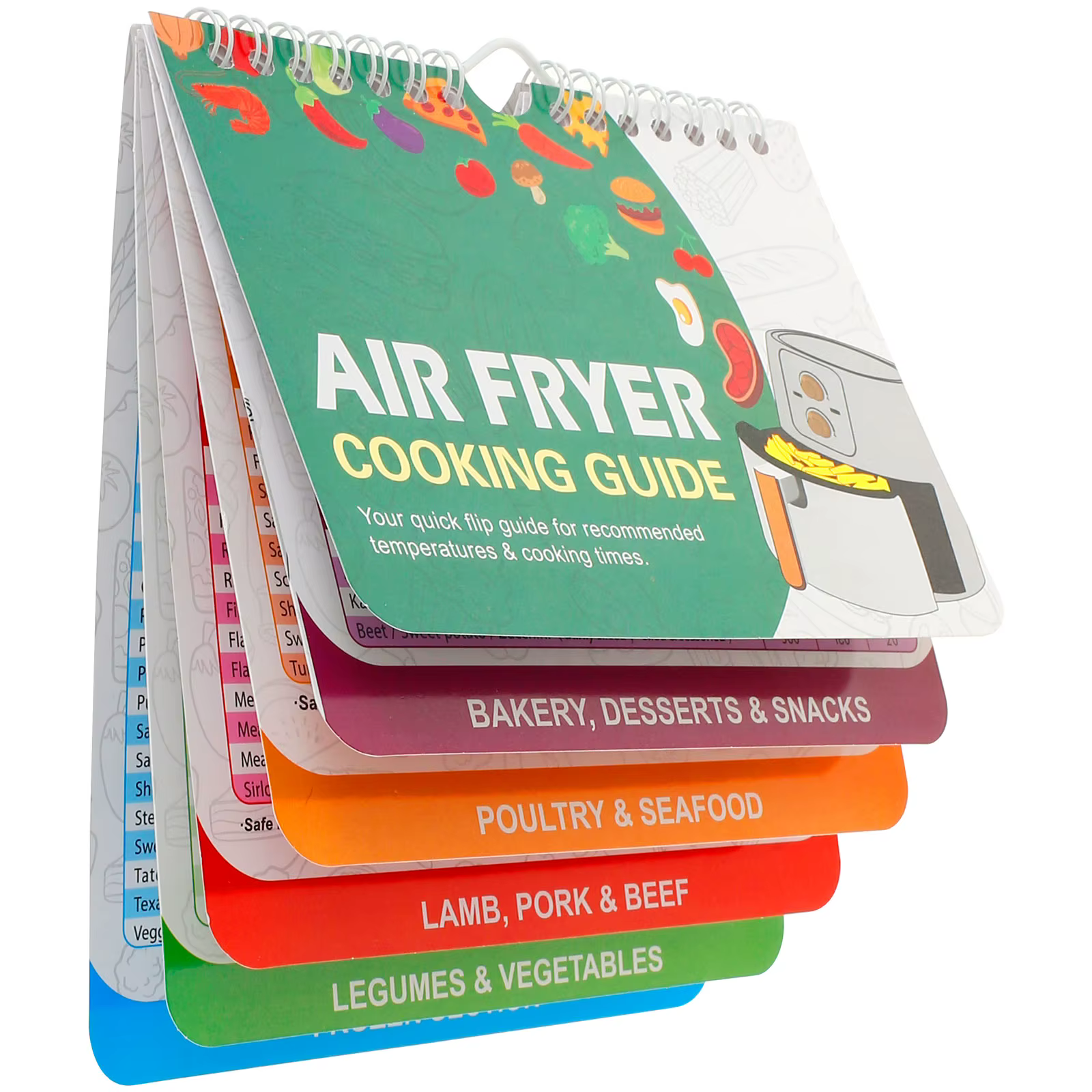 Papier de recettes pour friteuse à air multifonctionnel