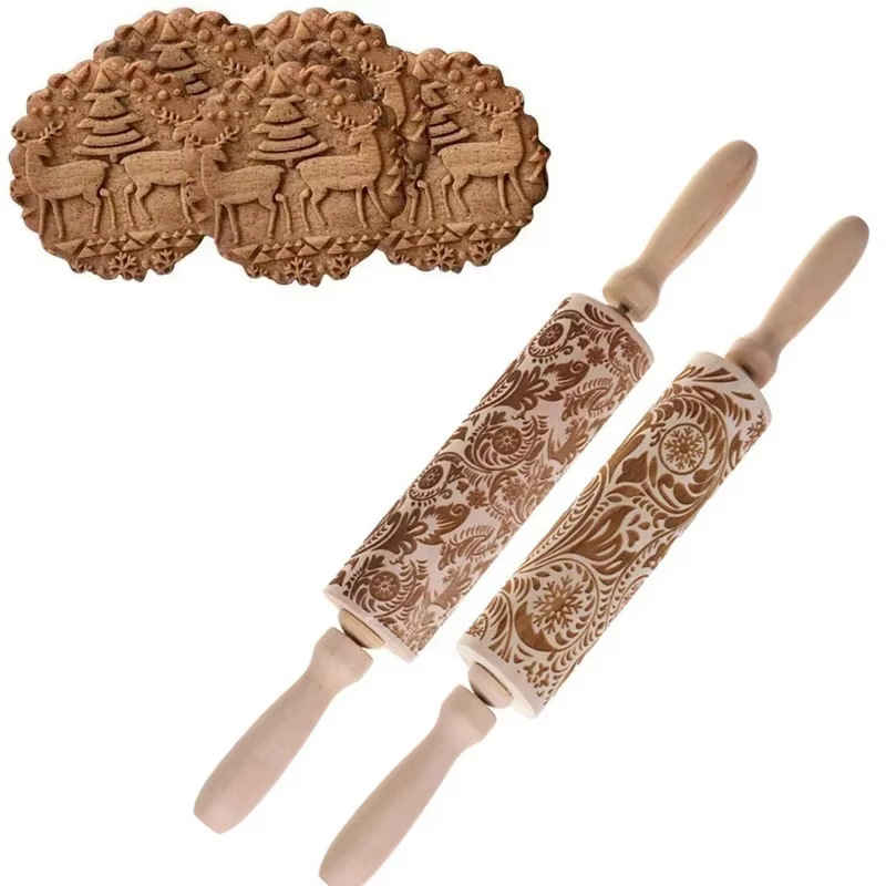 Outil de pâtisserie de cuisson gravé à motif Vintage