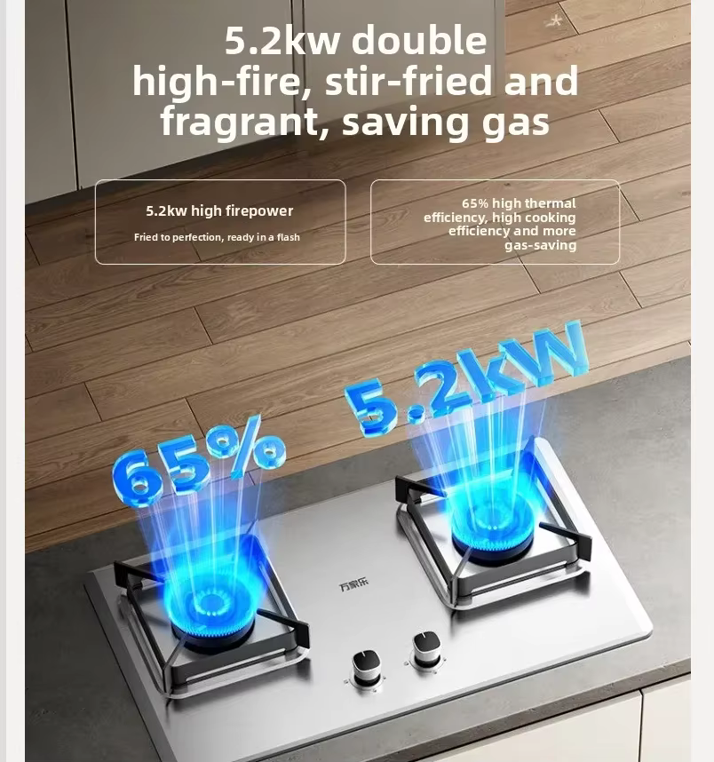 Cuisinière à gaz en acier inoxydable Vanward pour la maison