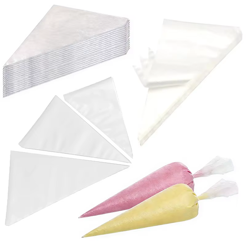 Lot de 50 poches à douille jetables pour pâtisserie, tailles S/M/L disponibles, pour la mise en forme et le pressage de crème pour gâteaux, outils de pâtisserie ZYF