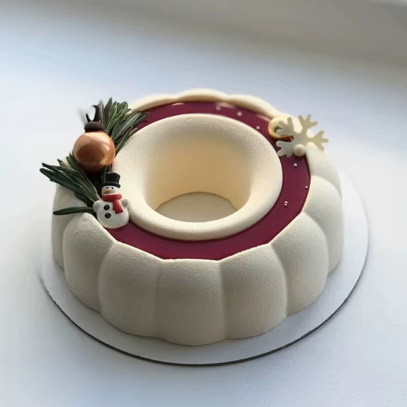Moule à gâteau à pâtisserie rond en forme de fleur