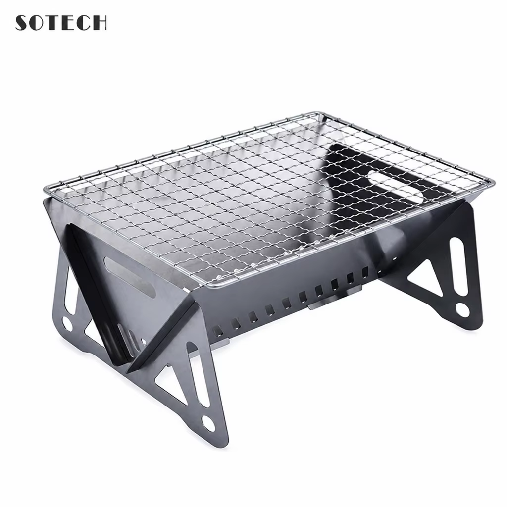 Barbecue au charbon de bois pliable pour le camping
