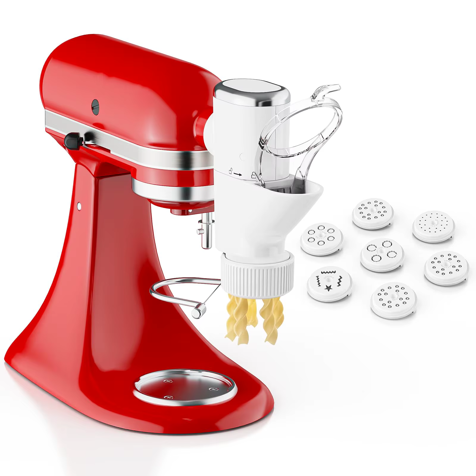 Gvode Fixation de presse à pâtes pour mélangeurs sur socle KitchenAid 7 plaques interchangeables accessoires