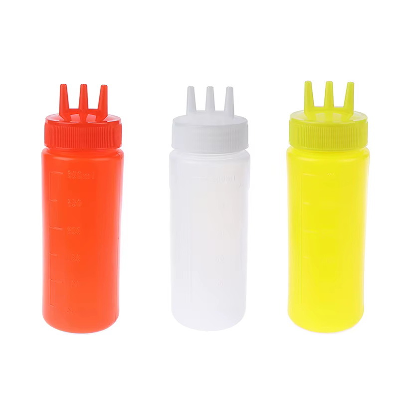 Bouteille à presser avec 3 trous pour vinaigre