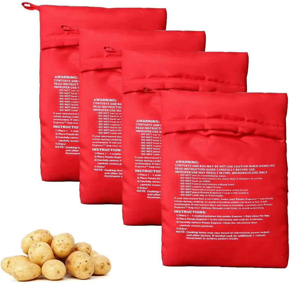 Sac de pommes de terre réutilisable pour micro-ondes Express