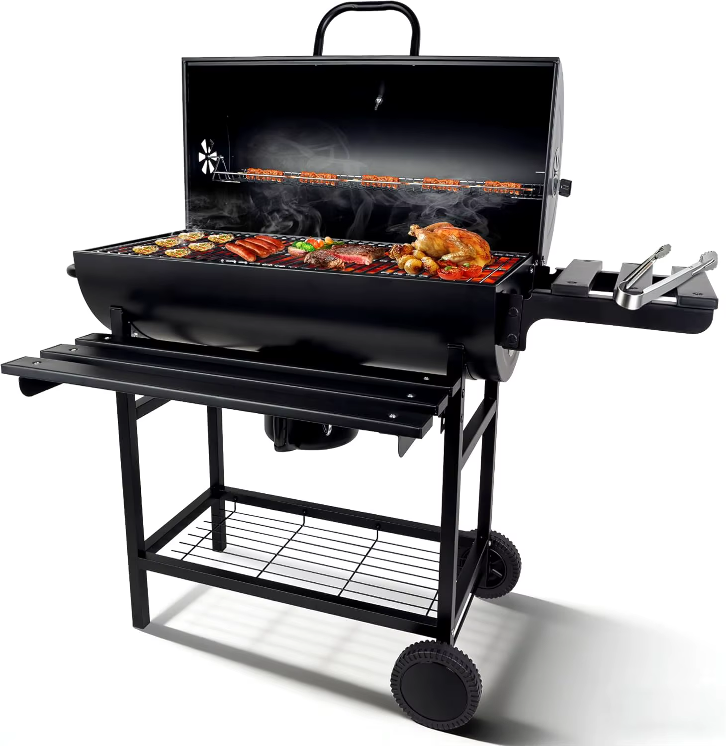 Grills de barbecue au charbon de bois en plein air : gril