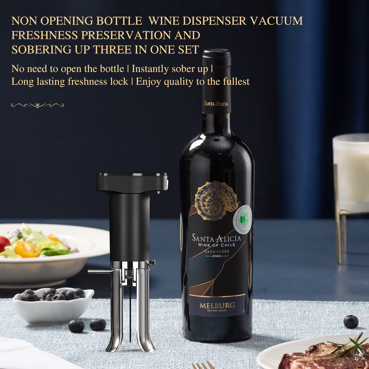 Aérateur à vin électrique