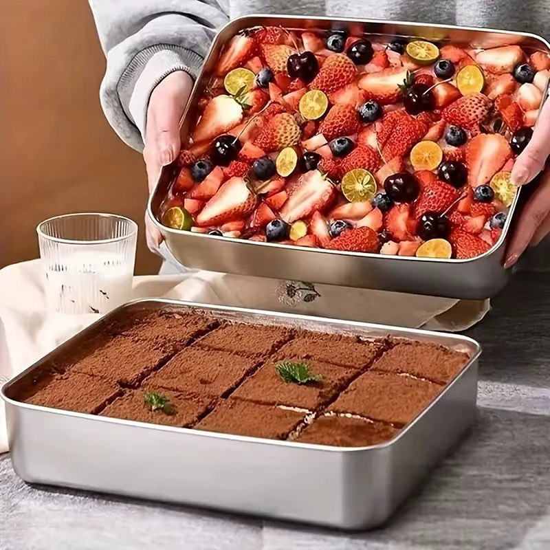 Plateau à gâteaux, récipient de mise en forme de gâteau avec couvercle