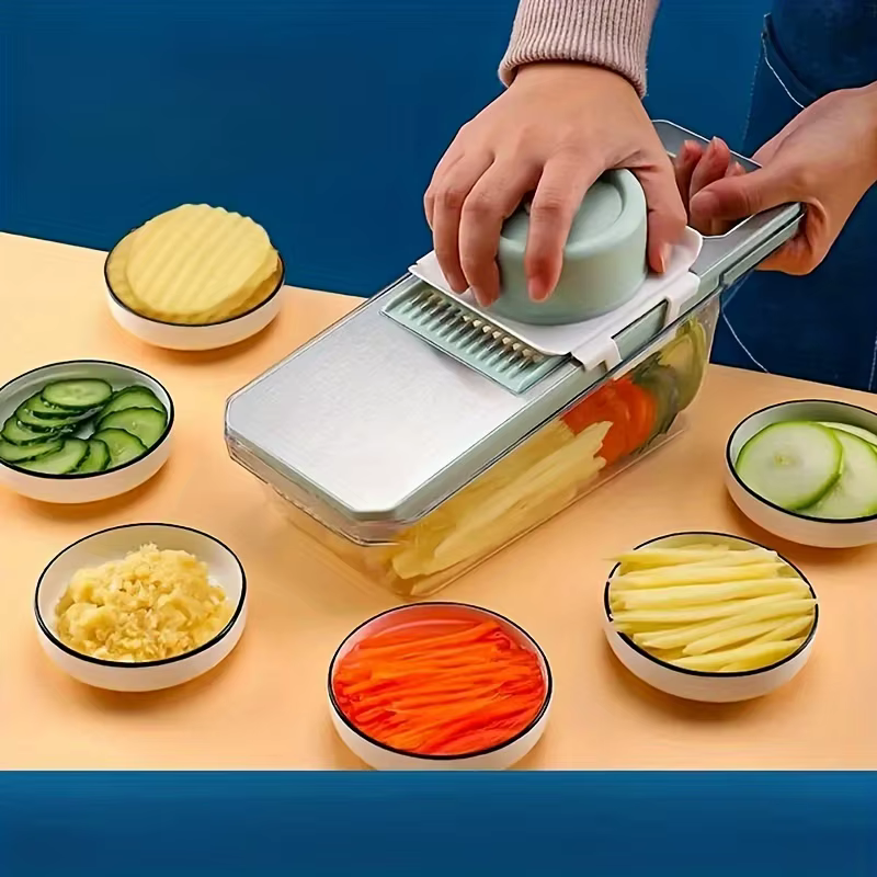 Ensemble trancheur et râpe à légumes multifonctionnelle