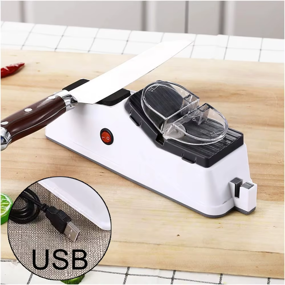 Aiguiseur de couteaux électrique USB professionnel réglable