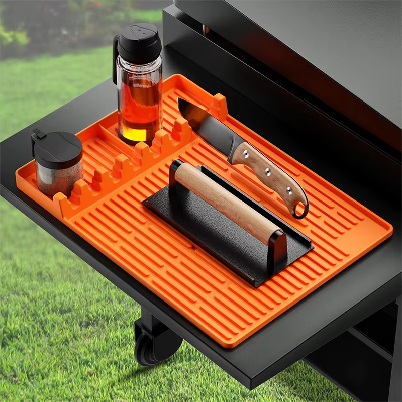 LMETJMA grand tapis d'outils de plaque de cuisson en Silicone