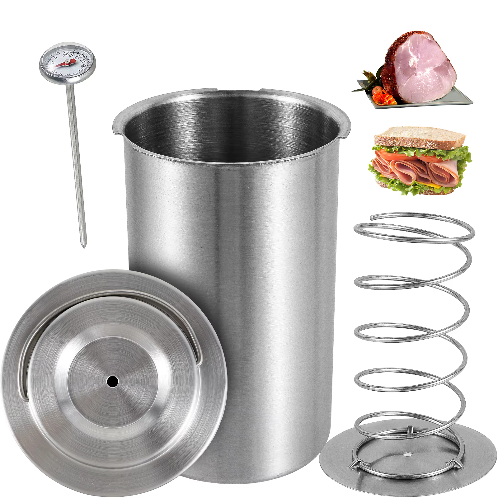 Fabricant de jambon en acier inoxydable presse à viande cuiseur Deli