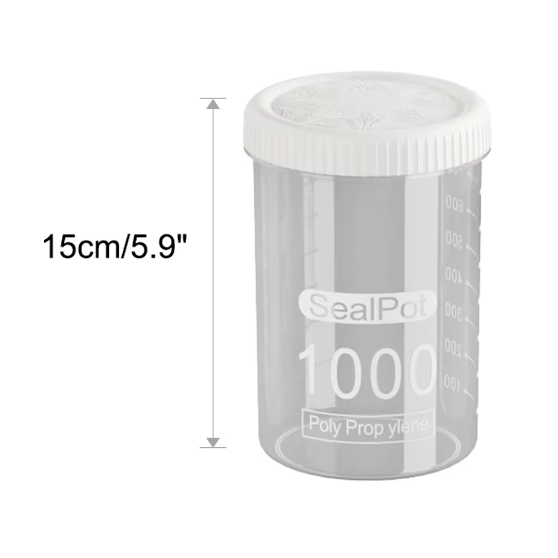 1PC Pot de conservation hermétique transparent pour cuisine