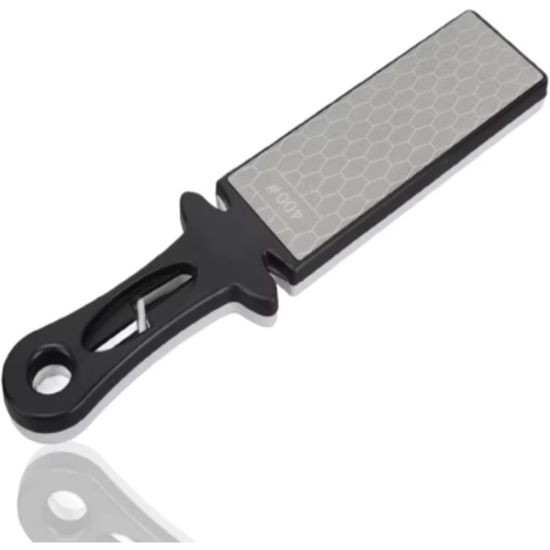 Aiguiseur de couteaux double face 5-en-1 avec barres diamantées 400/1000