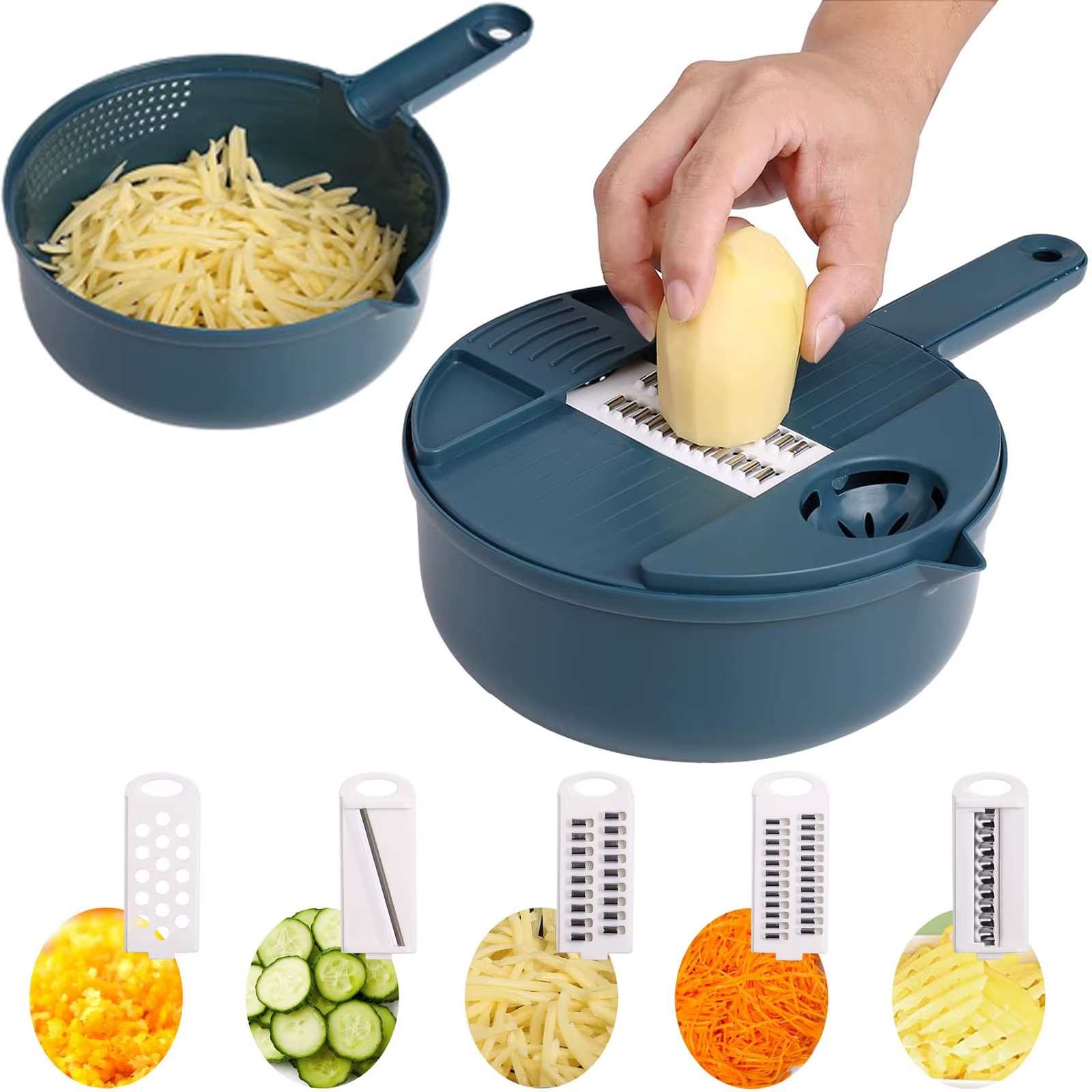 Hachoir à légumes multifonctionnel 9 en 1