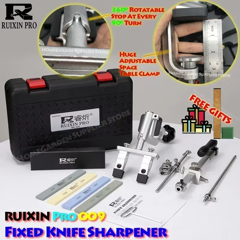 RUIXIN Pro Ultimate Edition système d'affûtage de couteaux fixe à Angle Flexible affûtage pleine taille polissage outil de cuisine réglable