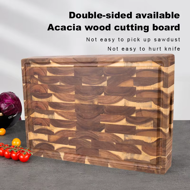 Bloc à découper en bois de 18 pouces