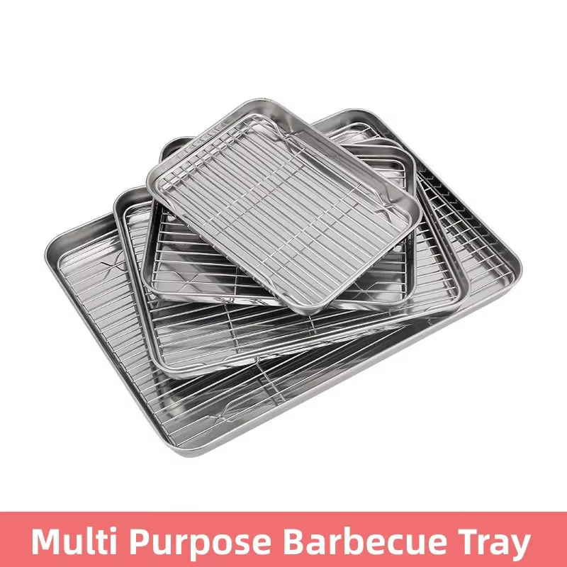 Plateau de Barbecue en acier inoxydable