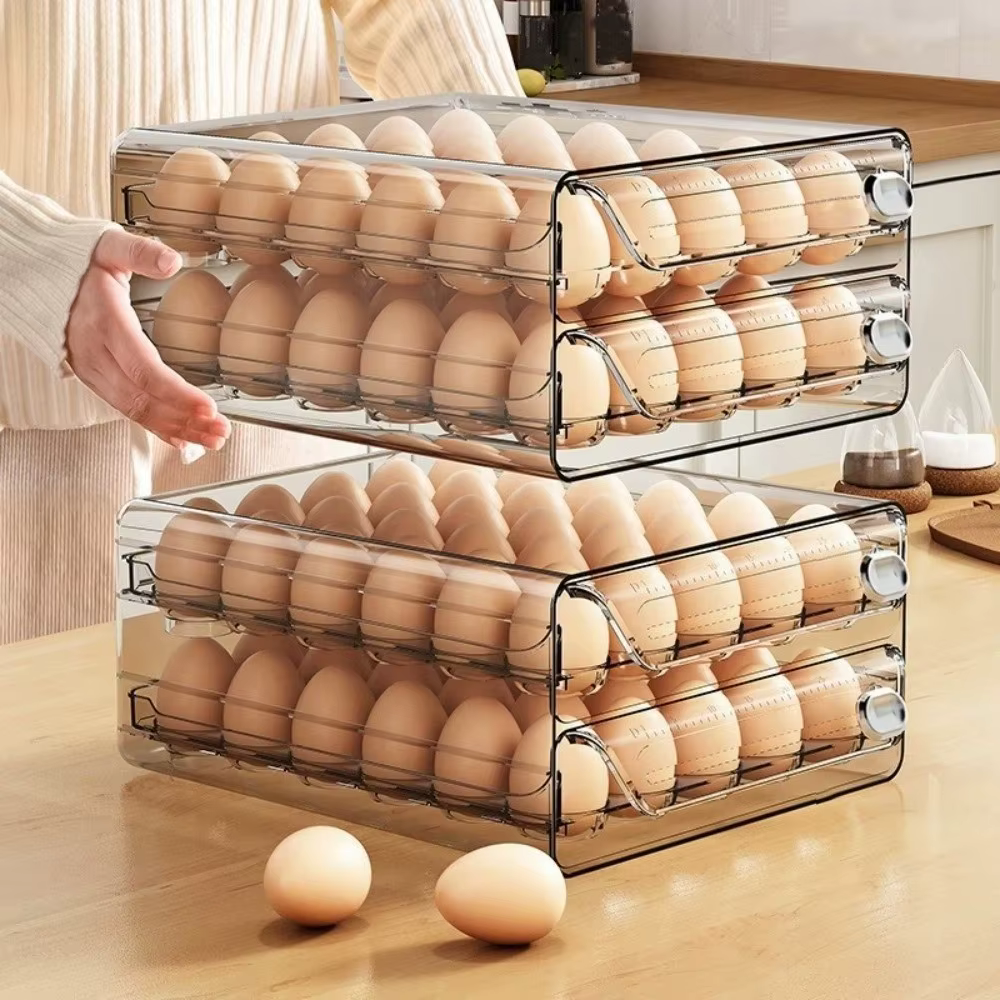 Boîte de rangement pour œufs transparente