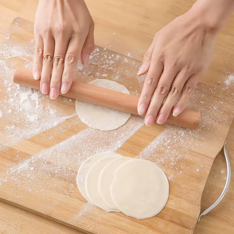 Rouleau à pâtisserie en bois pour faire des pâtes Dummonophar