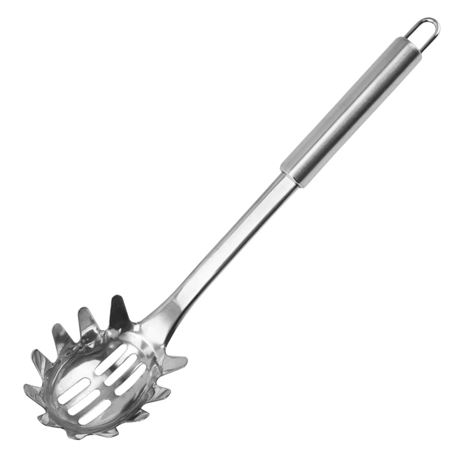 Cuillère à Spaghetti en acier inoxydable poli