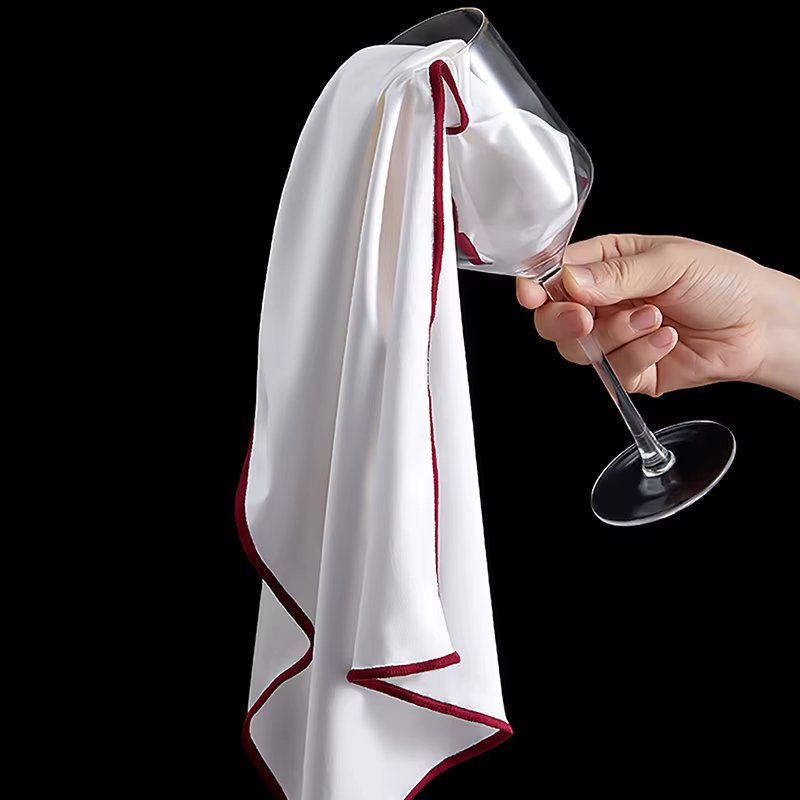 Gril spécial pour essuyer les verres à vin rouge, sans laisser de marques